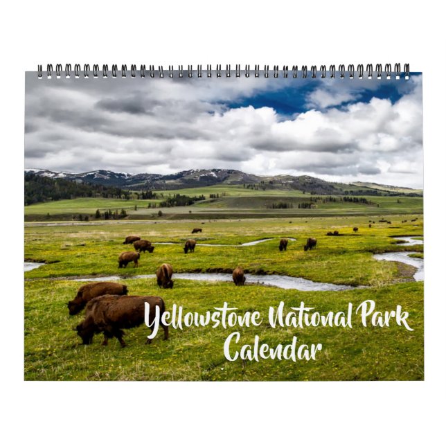 Large Yellowstone Park Calendar Kalender (Titelbild)
