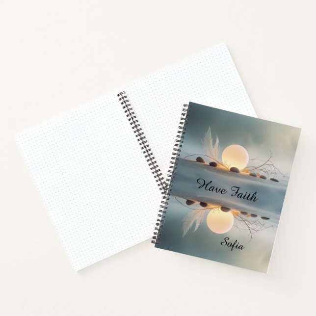 Large Zen Spiral Journal: Full Wrap Mindful Notizbuch (Innenseite)