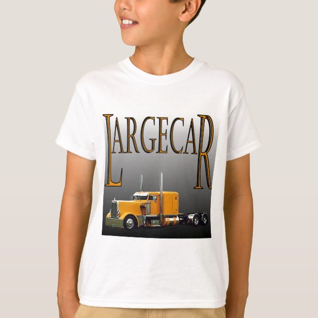 Largecar Schwarzes T-Shirt (Vorderseite)