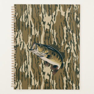 Largemouth Bass Bottomland Camouflage Bass Fischen Planer