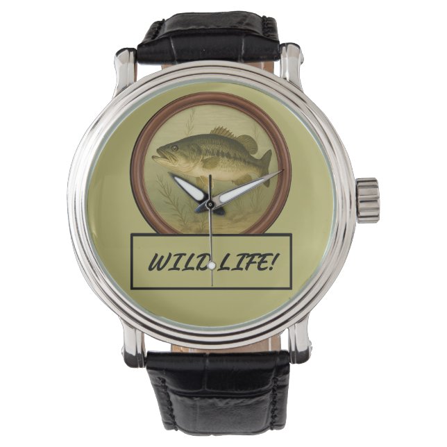 Largemouth Bass eWatch Armbanduhr (Vorderseite)