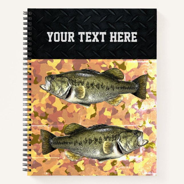 Largemouth Bass Fishing Log Book Notizbuch (Vorderseite)