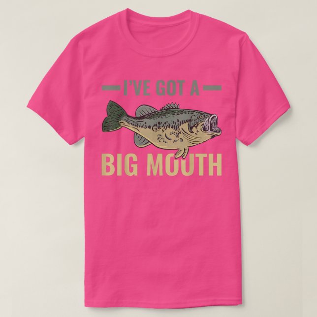 Largemouth Bass Fishing Spaß für Fischer T-Shirt (Design vorne)