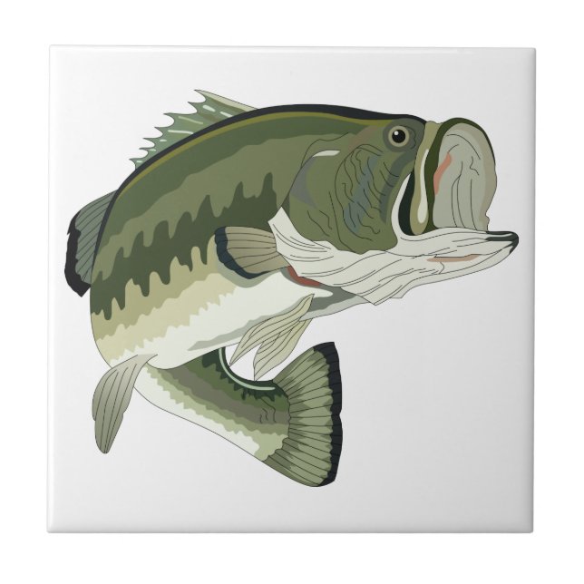 LARGEMOUTH BASS FLIESE (Vorderseite)