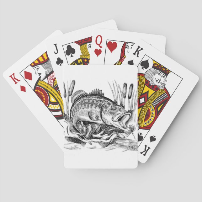 Largemouth Bass Spielkarten (Rückseite)