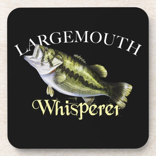 Largemouth Bass Whisperer Getränkeuntersetzer (Vorderseite)