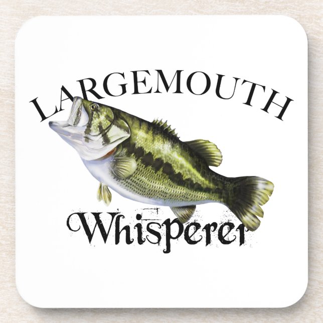 Largemouth Bass Whisperer Getränkeuntersetzer (Vorderseite)