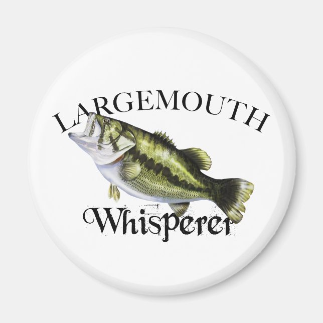 Largemouth Bass Whisperer Magnet (Vorne)
