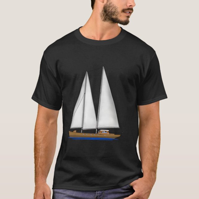 Largo Florida Keys Beach 2-seitig Segelführer T-Shirt (Vorderseite)