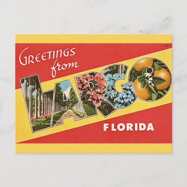 Largo Florida Postkarte (Vorderseite)