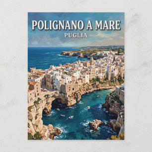 Largo Grotta Ardito Polignano a Mare Italien Postkarte