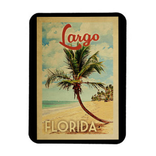 Largo Palme-Vintage Reise Magnet