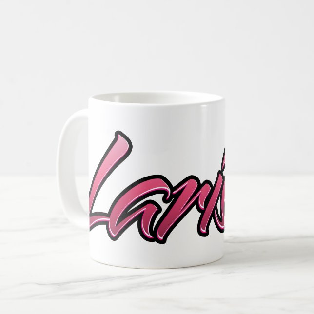 Larissa faded pink Tasse Teetasse Kaffeetasse (Vorderseite Links)