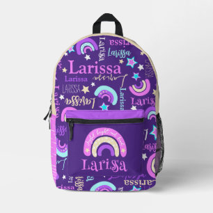 Larissa Grafik Regenbogen Name Definition Bedruckter Rucksack