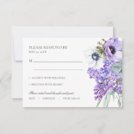 Larissa Lila Blumenküche RSVP Karte