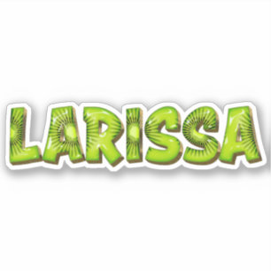 Larissa Name Kiwi Design Aufkleber Sticker