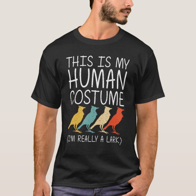 Lark Halloween Human Costume Passerine Bird Easy D T-Shirt (Vorderseite)