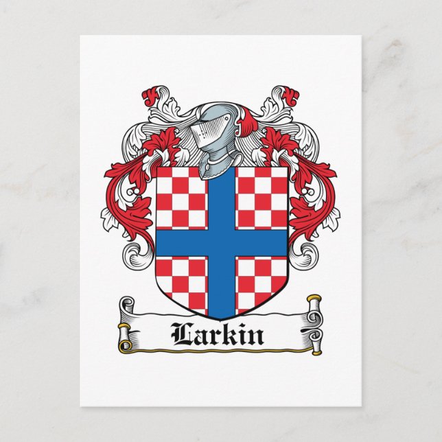 Larkin Familienwappen Postkarte (Vorderseite)