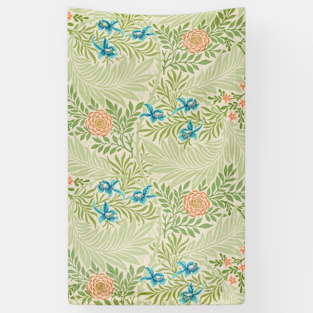 Larkspur Pattern (von William Morris) Banner (Vertikal)