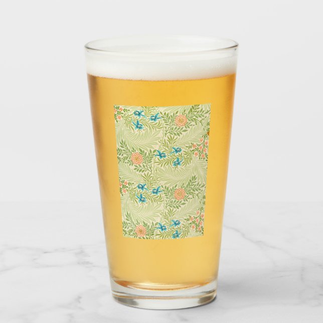 Larkspur Pattern (von William Morris) Glas (Vorne (Gefüllt))