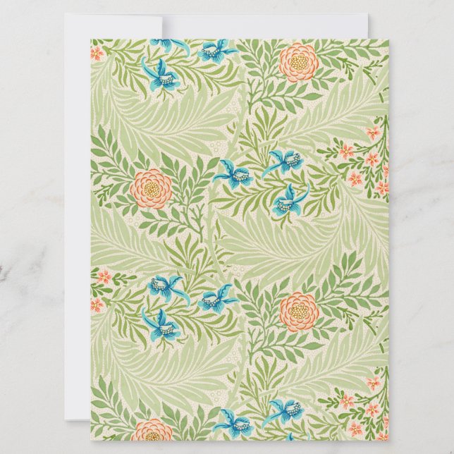 Larkspur Pattern (von William Morris) Karte (Vorderseite)
