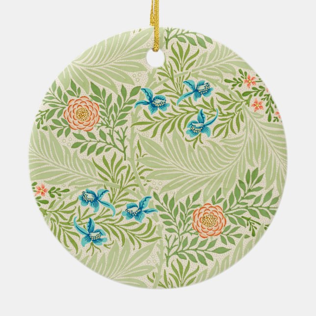 Larkspur Pattern (von William Morris) Keramik Ornament (Hinten)