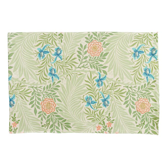 Larkspur Pattern (von William Morris) Kissenbezug (Vorderseite-Links)