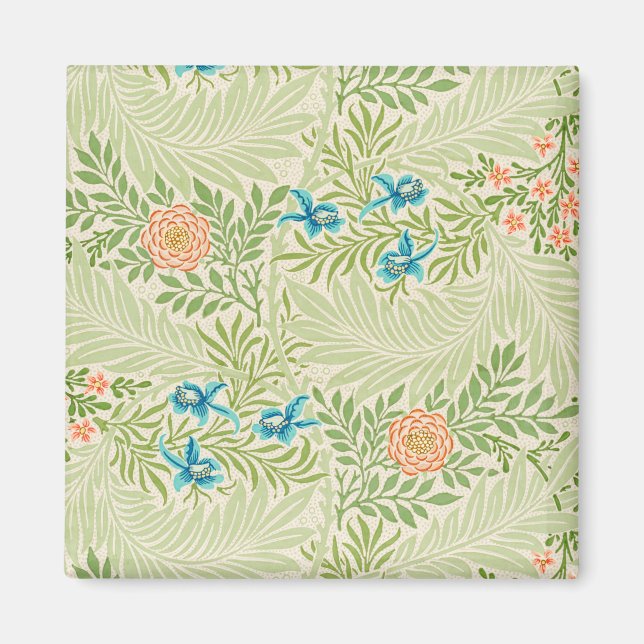 Larkspur Pattern (von William Morris) Magnet (Vorne)