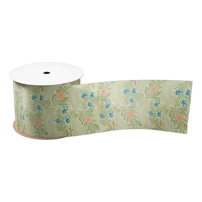 Larkspur Pattern (von William Morris) Satinband (Spule)