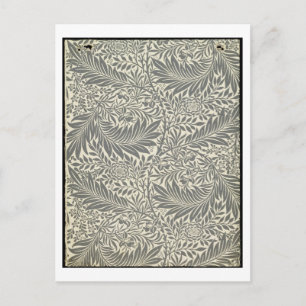 Larkspur, Wallpaper design, 1872 Postkarte