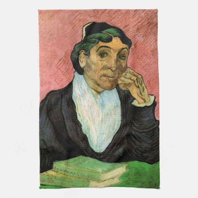 L'Arlesienne (Madame Ginoux) von Vincent van Gogh Geschirrtuch (Vertikal)