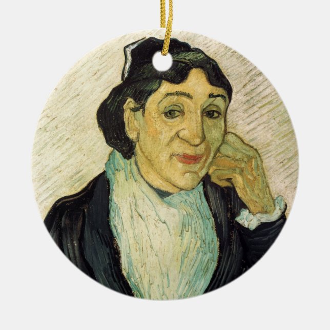 L'Arlesienne (Madame Ginoux) von Vincent van Gogh Keramik Ornament (Vorne)