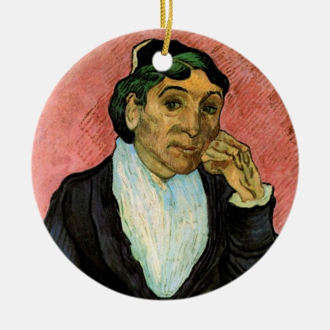 L'Arlesienne (Madame Ginoux) von Vincent van Gogh Keramikornament (Vorne)