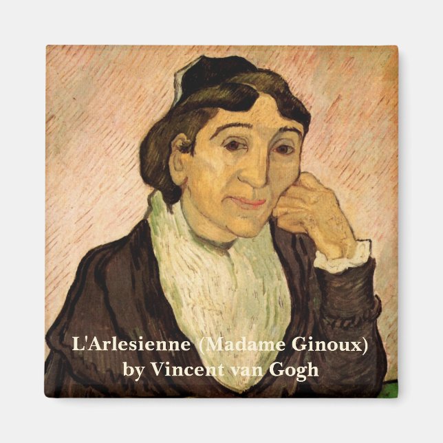 L'Arlesienne (Madame Ginoux) von Vincent van Gogh Magnet (Vorne)