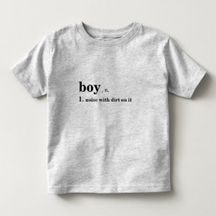 Lärm mit Schmutz auf dem Shirt für Jungen
