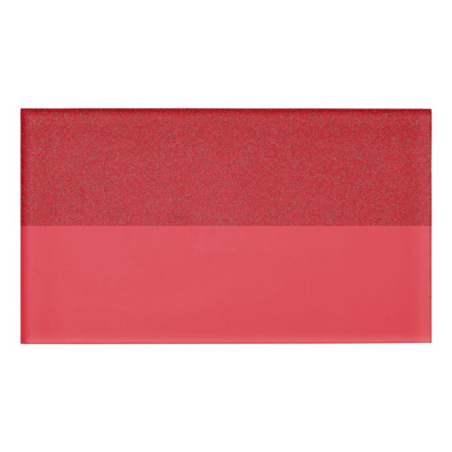 Lärm-Over-Smooth Tomato Red Name Abzeichen (Custom Namenschild (Vorderseite)