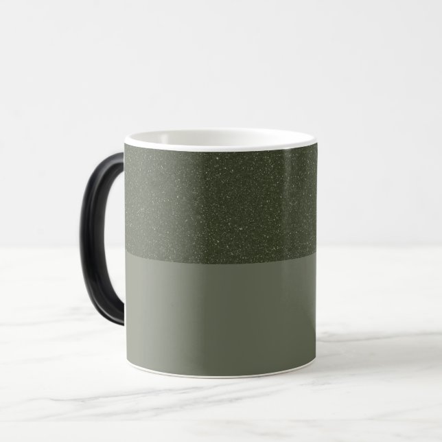 Lärm-über-Matte Moss Green Keramik Tasse - Benutze (Vorderseite Links)