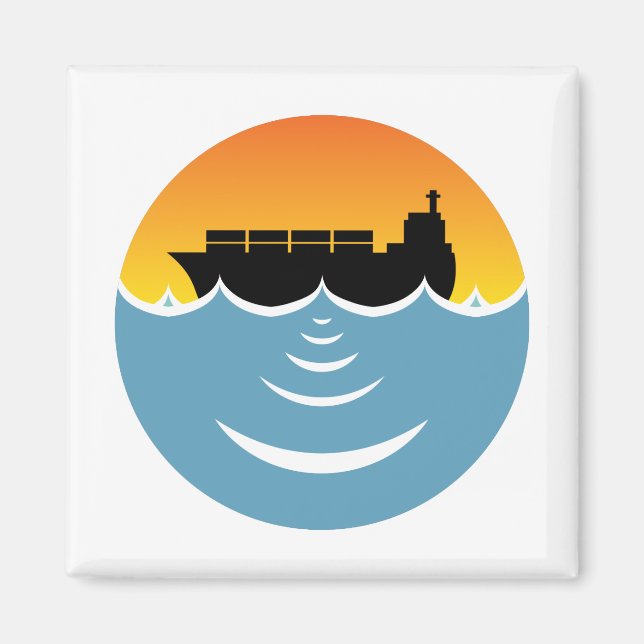 Lärmbelastung der Meere Magnet (Vorne)