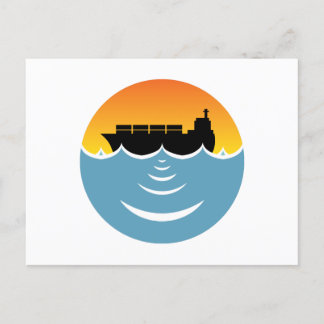 Lärmbelastung der Meere Postkarte