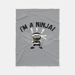 Lärmende Ninja-Kinder Fleecedecke