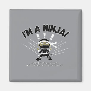 Lärmende Ninja-Kinder Magnet