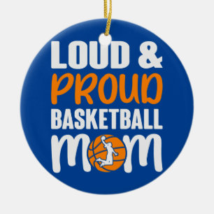 Lärmende stolze süße Basketball-Mutter Keramik Ornament
