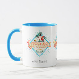Larnaca Cyprus Retro Cocktail Vintag Sunset Tasse