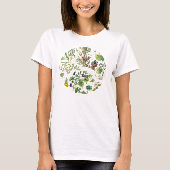 Larousse botanische Illustrationen T-Shirt (Vorderseite)