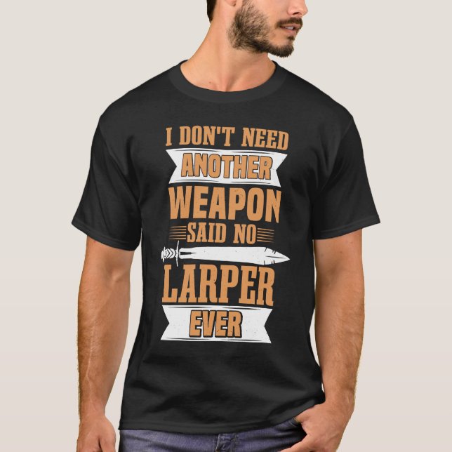 Larping Foam Weapon RPG & Larper T-Shirt (Vorderseite)