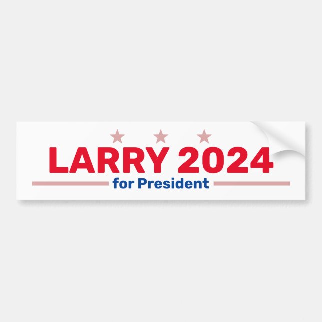 Larry 2024 Autoaufkleber (Vorne)
