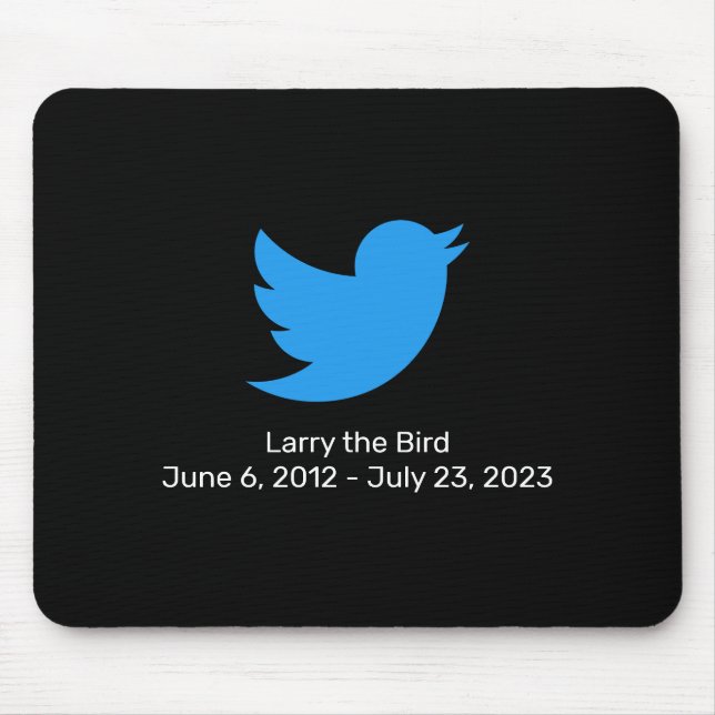 Larry, das Twitter der Vogel in Rente Mousepad (Vorne)