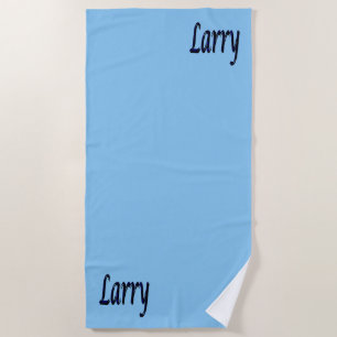 Larry Name on Misty Blue, Strandtuch