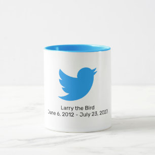Larry the Bird Twitter-Pensionierung Tasse
