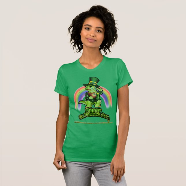 Larry the Lizard: Ein Leprechaun im T - Shirt Trai (Vorne ganz)